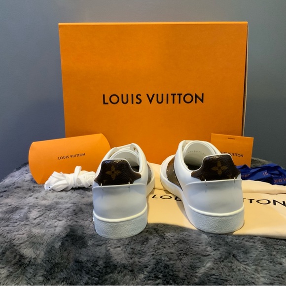 💯 AUTHENTIC Louis Vuitton *EXCELLENT COND* Front Row Sneakers w/ LV Print. - Picture 5 of 11